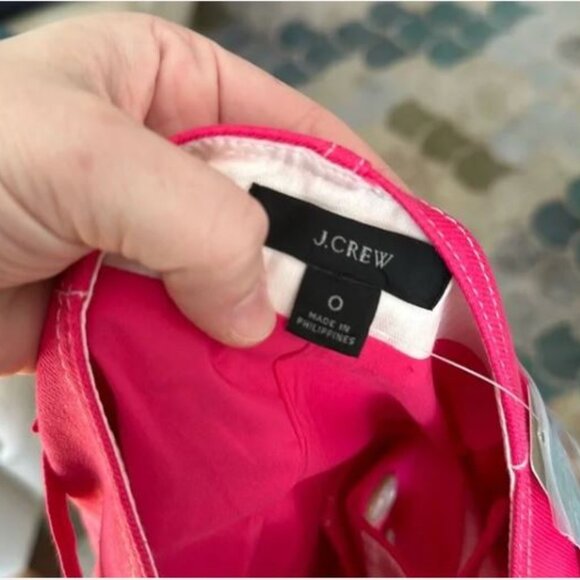 NWT J Crew Women's Pink Linen Pocket Utility Waist Tie Midi Stretch Button Skirt - Picture 3 of 16